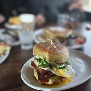 Smoked Salmon Breakfast Sandwich
