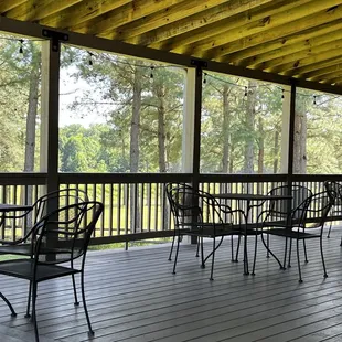 The patio view