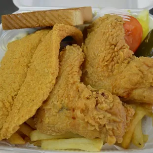 chicken wings and fried chicken, food