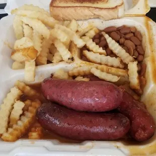 Hot link basket, $8.99 plus tax.