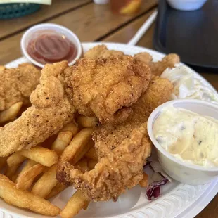 Fish and shrimp plate
