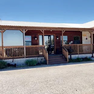 the front of the restaurant