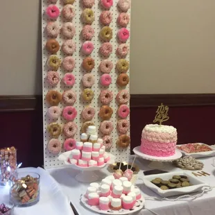 Good morning Donuts Highland Village do excellent job in our pink gold and white donuts for a babyshower... thank you so much.