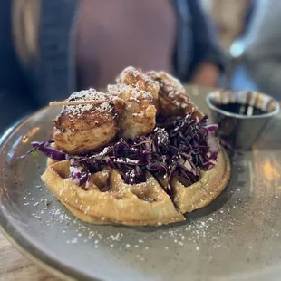 Chicken and waffles