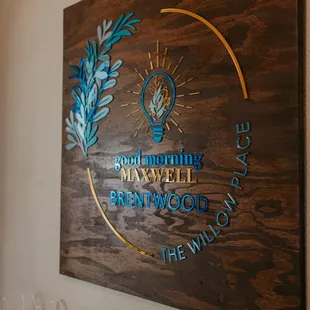 Just love their beautiful sign