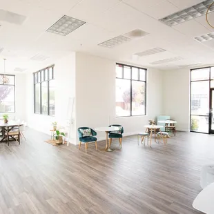 Open space and high ceiling