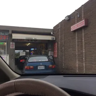 Busy day. Several other cars ahead of us.