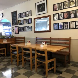 Classic diner feel.