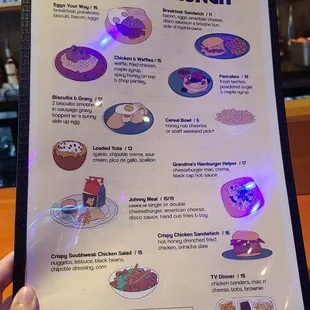 Food menu