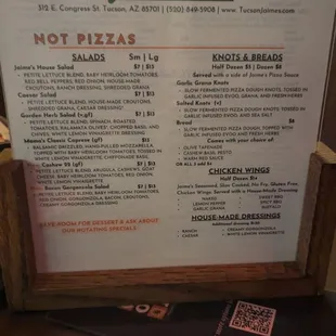 Salads - Gorgonzola was killer and large portions for $7 Small.. entry for us to share before pie Oct 2024
