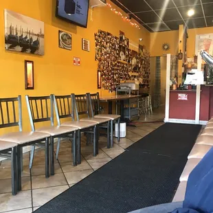 a man sitting in a restaurant