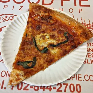 Good Pie Delivery 12/3/19: Good Cheese Brooklyn Round – Mozzarella, Fresh Mozzarella, Grana, Tomato Sauce, Basil