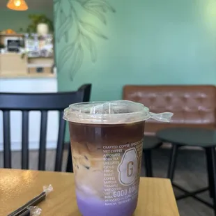 Ube latte