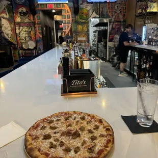 Sausage and onion pizza. Add a side of ranch for dipping, it's good!