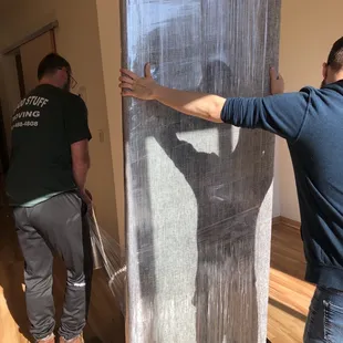 Wrapping the furniture!!