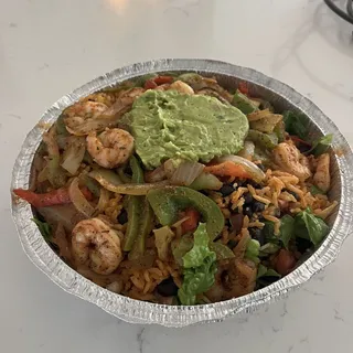 Blackened Shrimp Fajita Salad