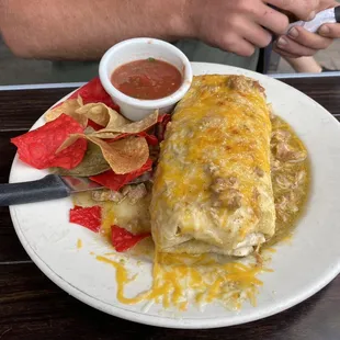 Chile Verde Breakfast Burrito
