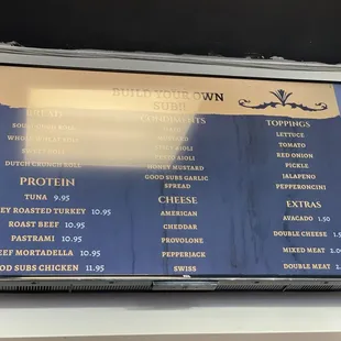 Build your own sub or choose a sub/wrap they offer