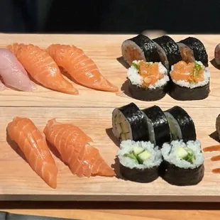 sushi and sashimi, food, sashimi, sushi