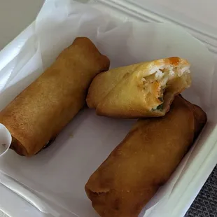 Egg rolls (five dollars)