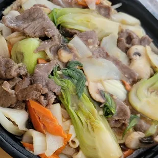 Beef Chow Fun with Bean Sprouts