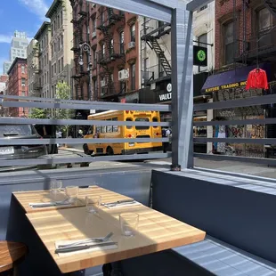 Patio. What's better than sitting at such spacious patio on the side of quite street and enjoying the sunshine!