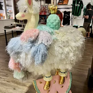 Alpaca art piece