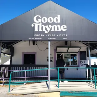 the front of a restaurant