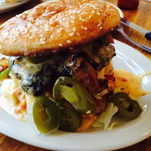 Jalapeno Queso Burger