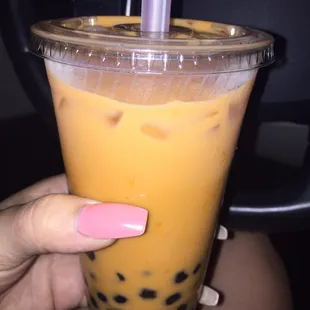 Thai Tea with boba