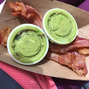 Side of Bacon and guacamole
