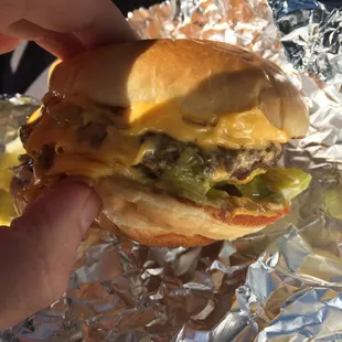 Double cheeseburger