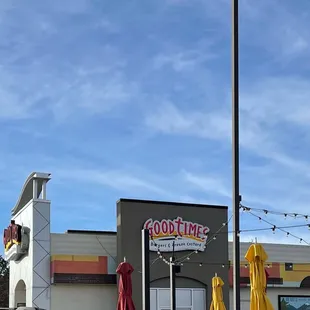Outside