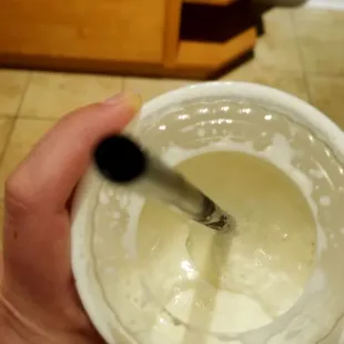 No chocolate to be found in this chocolate shake... boo