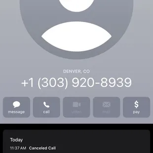 Not picking up the phone