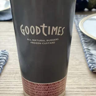 Cup. I like the gray and red better than the other branding