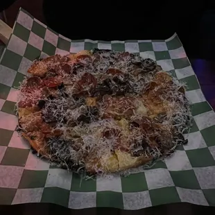 Sausage, pepperoni and mushroom