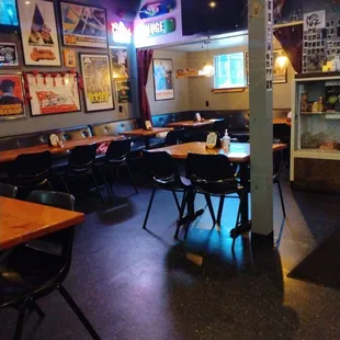 The bar area.