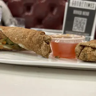 Veggie Egg Rolls and Plum Sauce
