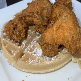 Chicken and waffles