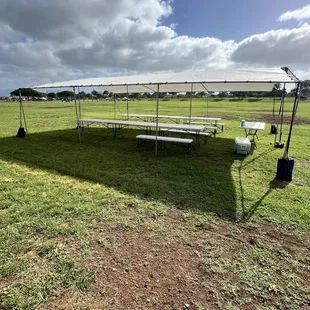20x30 White Canopy, perfectly fit 40-50 guests.