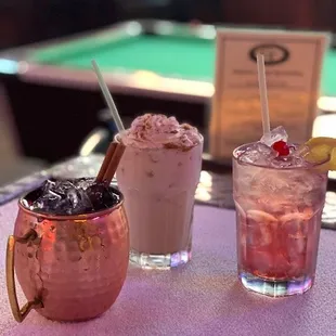 Great variety of seasonal drink specials