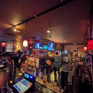 a bartender at a bar