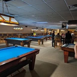 billiards and pool tables