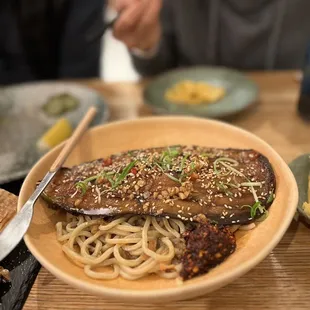 Eggplant noodles