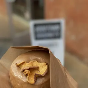 Vegan Ginger Apple Cider Doughnut