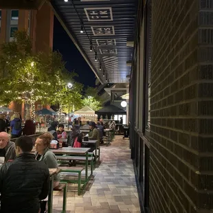 Outside seating great for Pet and big families