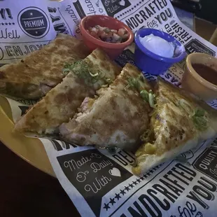 Quesadillas were totally on point today.