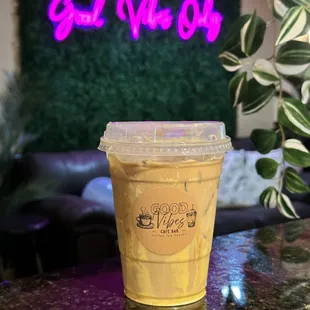 Iced Banana Caramel Latte