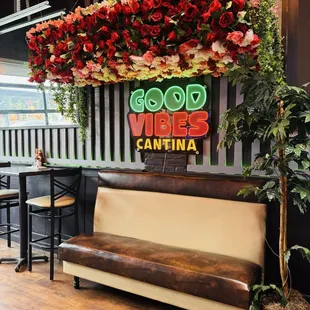 Love this statement area in the restaurant